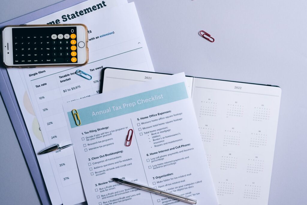 A printable budget template ready to fill in