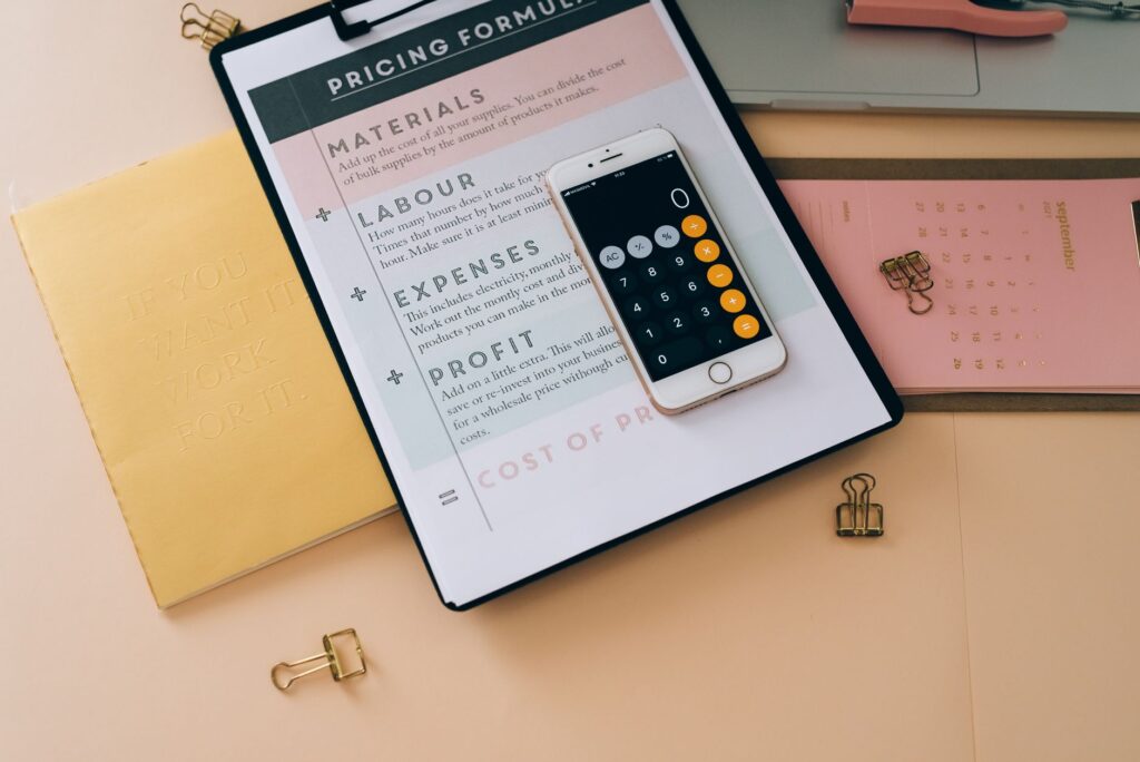 An organized budget binder setup