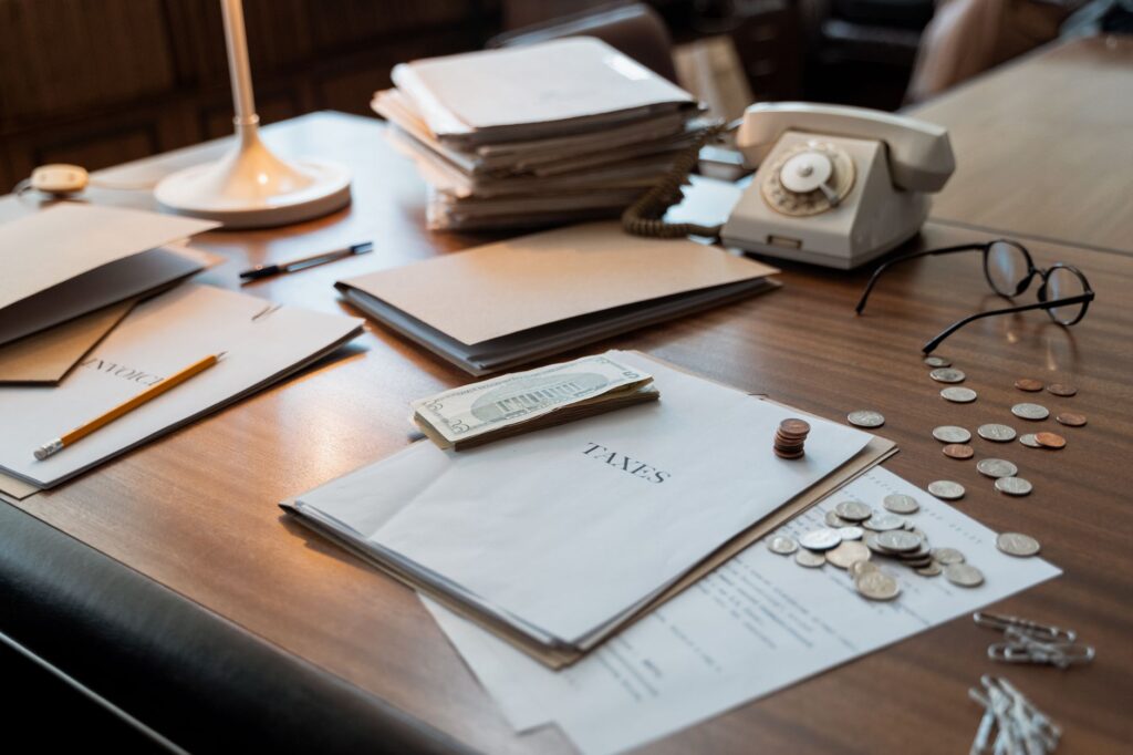 An organized financial setup at home