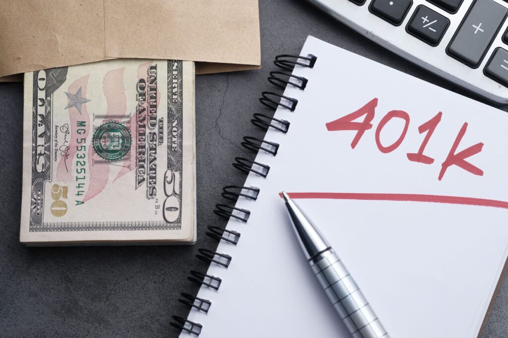 Financial planning concept with growing savings chart on a clean desk