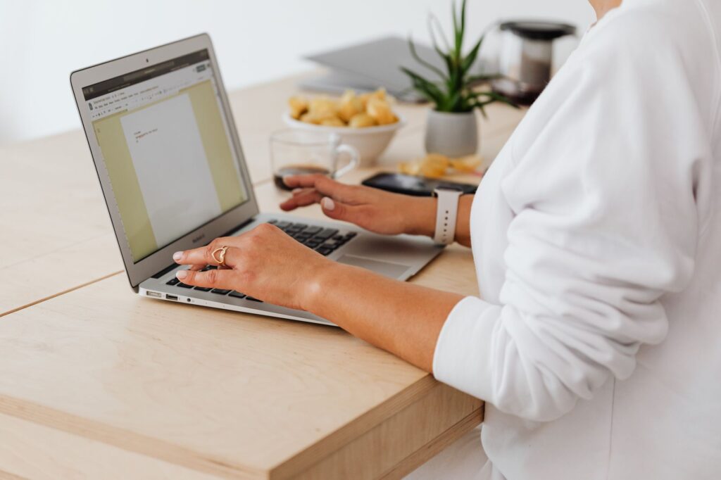 A professional remote work setup at home