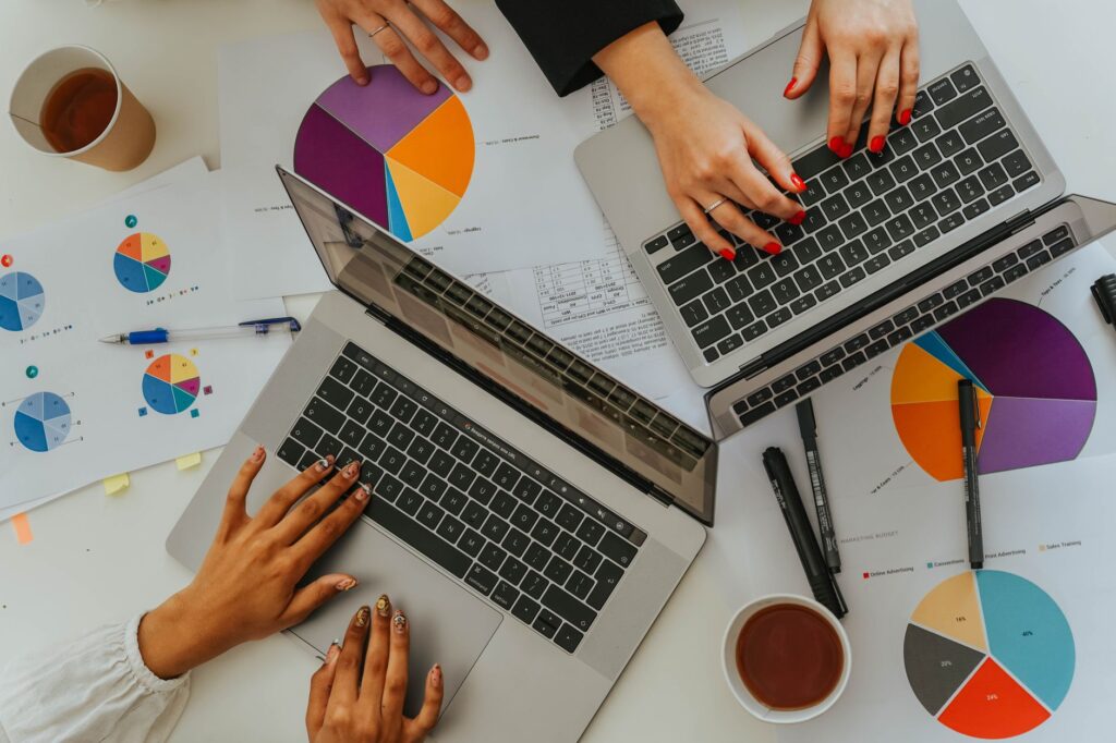 A calm desk set up for managing personal finances