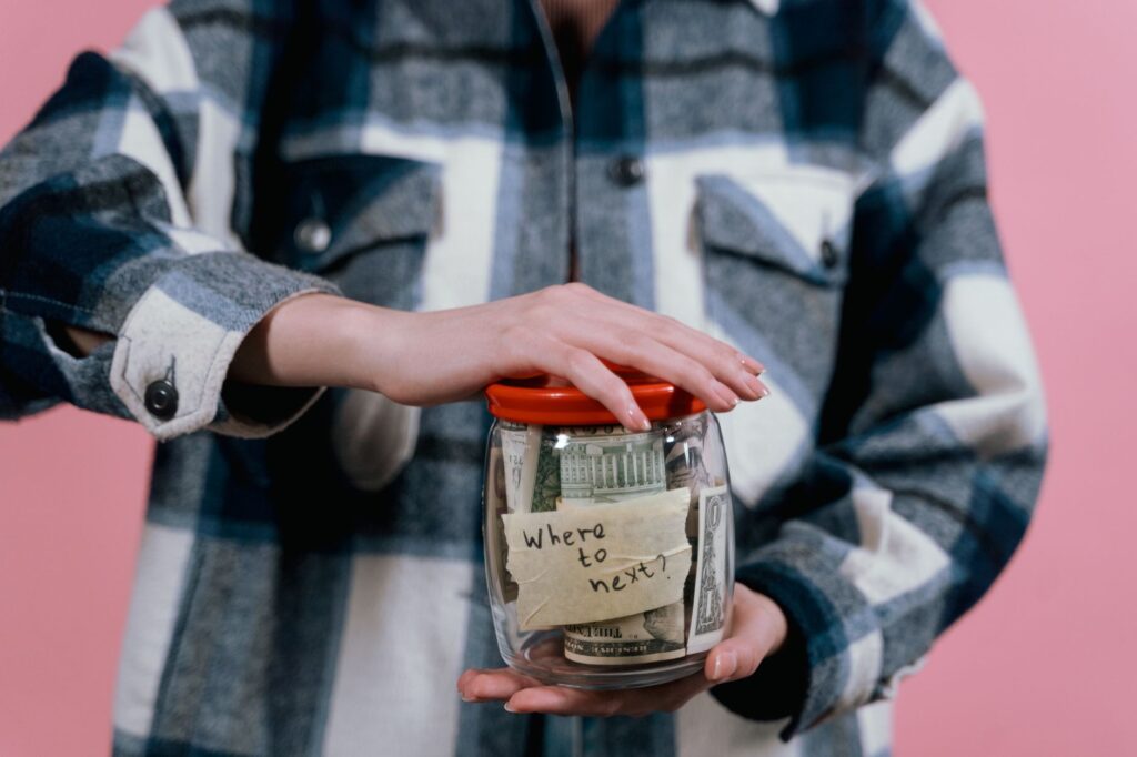 Setting money aside into an emergency fund